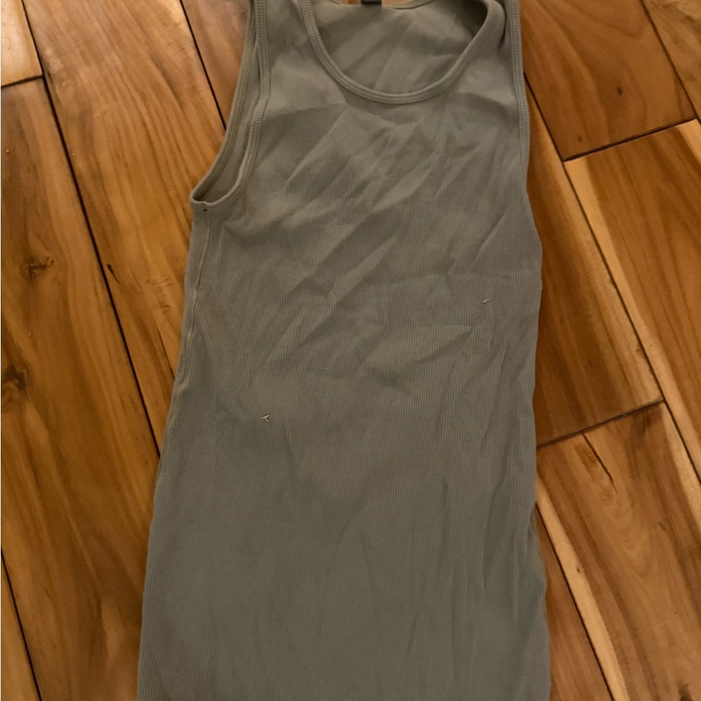 SKIMS Olive Green Tank Top